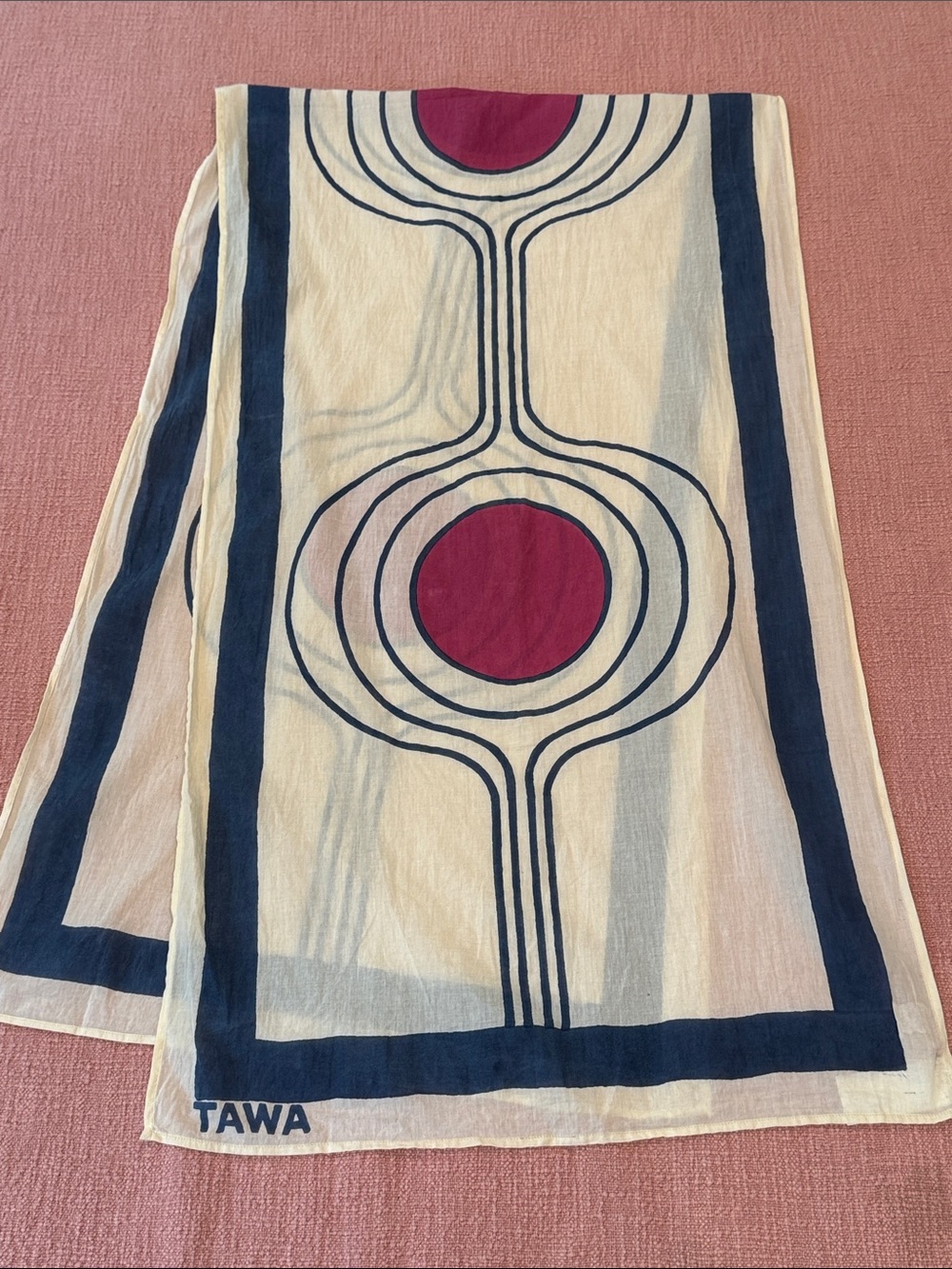 Scarf / Tapestry art piece - Flow Acadia National Park by Tawa Threads
